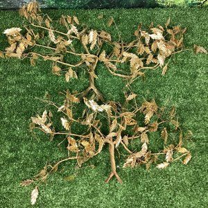 2 Vintage Gold Leaf Tree Wall Decor